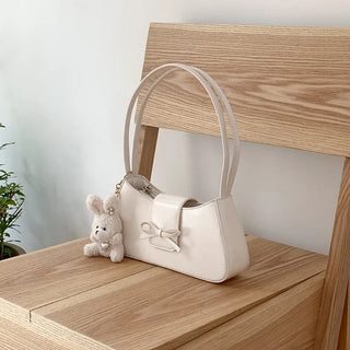Ballet Core Ribbon Baguette Shoulder Bag