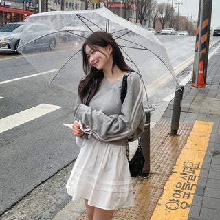 Ribbon-line sweatshirt (5 colors)