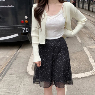 Ribbed V-neck cardigan (6 colors)