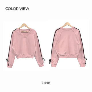 Ribbon-line sweatshirt (5 colors)