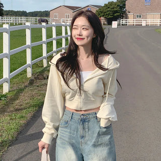 Pile Cropped Hoodie (7 colors)