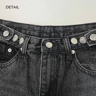 2-Way Line Wide Denim Pants (2 colors)