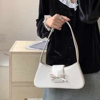 Ballet Core Ribbon Baguette Shoulder Bag