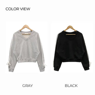 Ribbon-line sweatshirt (5 colors)