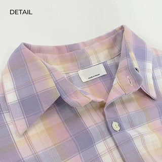 Oversized check shirt (2 colors)
