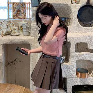 Bagel Puff Short-Sleeve Knit (3 colors)