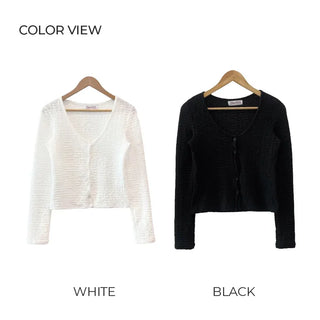 Lace layered cardigan (3 colors)