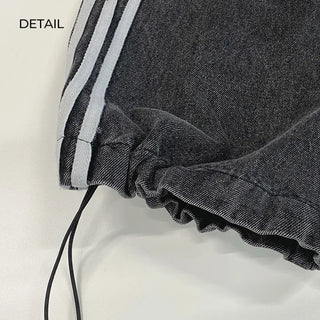 2-Way Line Wide Denim Pants (2 colors)