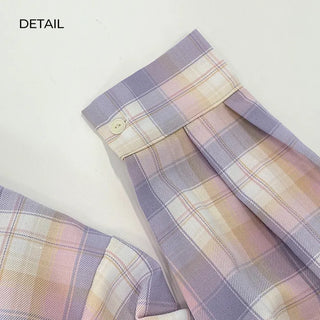 Oversized check shirt (2 colors)