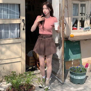 Bagel Puff Short-Sleeve Knit (3 colors)