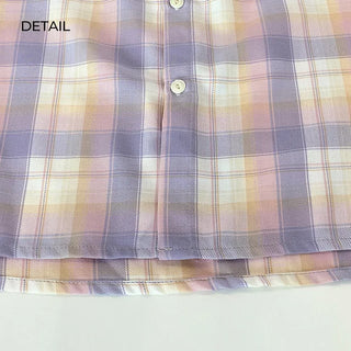 Oversized check shirt (2 colors)