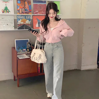 Pile Cropped Hoodie (7 colors)