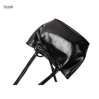Ribbon Ballet Core Wrinkle Leather Tote Bag (6 colors)