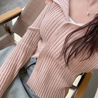 Sailor collar cardigan (6 colors)