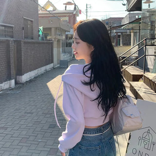 Pile Cropped Hoodie (7 colors)