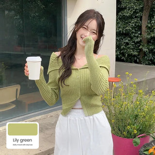 Sailor collar cardigan (6 colors)