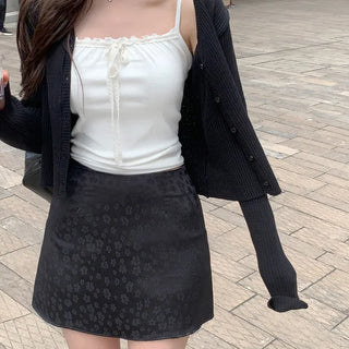 Ribbed V-neck cardigan (6 colors)