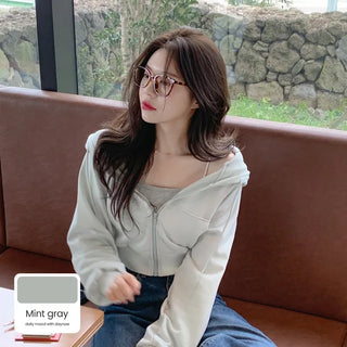 Pile Cropped Hoodie (7 colors)