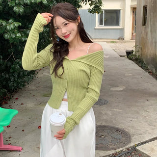 Sailor collar cardigan (6 colors)