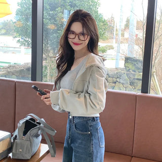 Pile Cropped Hoodie (7 colors)