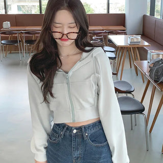 Pile Cropped Hoodie (7 colors)