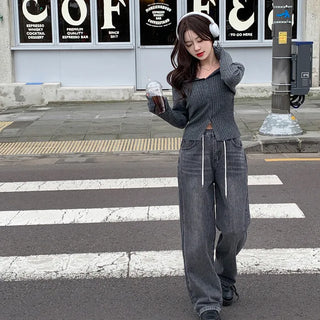 Sailor collar cardigan (6 colors)