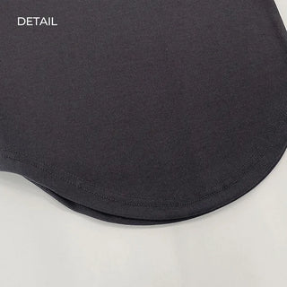 Round Cropped Square Neck T-Shirt (4 colors)