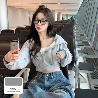 Pile Cropped Hoodie (7 colors)