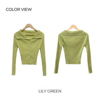 Sailor collar cardigan (6 colors)