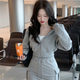 Pile Cropped Hoodie (7 colors)