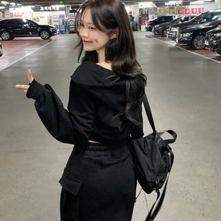 Pile Cropped Hoodie (7 colors)