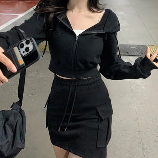 Pile Cropped Hoodie (7 colors)