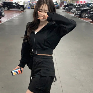 Pile Cropped Hoodie (7 colors)