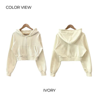 Pile Cropped Hoodie (7 colors)