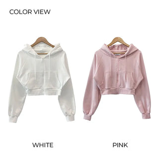 Pile Cropped Hoodie (7 colors)