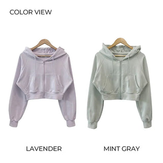 Pile Cropped Hoodie (7 colors)
