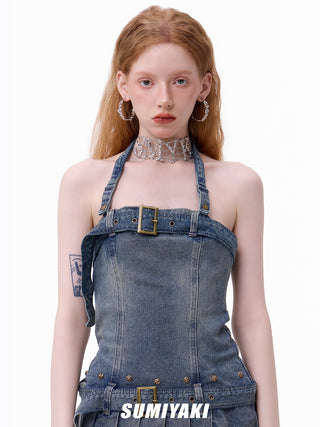 Metal exaggerated necklace