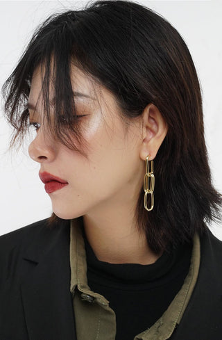 Long chain earrings