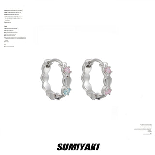 Sterling silver soft candy unisex earrings