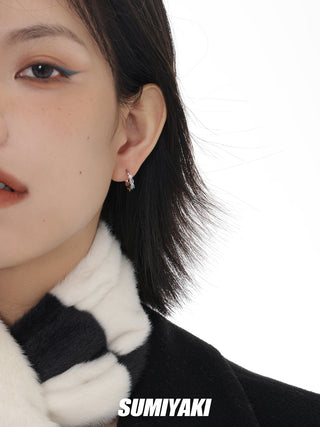 Sterling silver soft candy unisex earrings