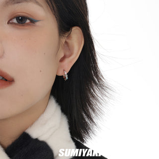 Sterling silver soft candy unisex earrings