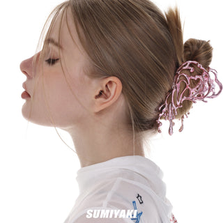 Liquid Fluid Ripples Oil Drop Hair Clip
