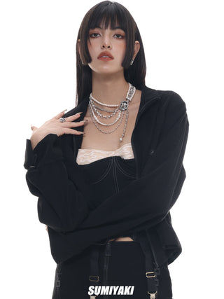 Multi-layer pearl necklace