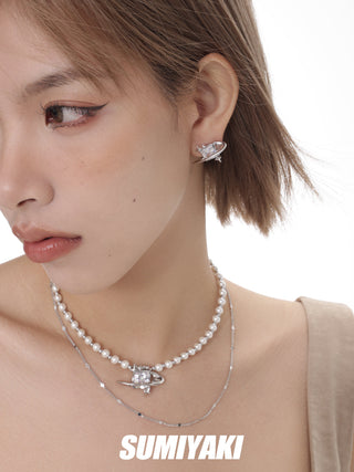 Star Series Cosmic Silver Earrings