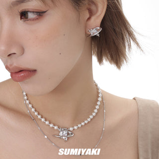 Star Series Cosmic Silver Earrings