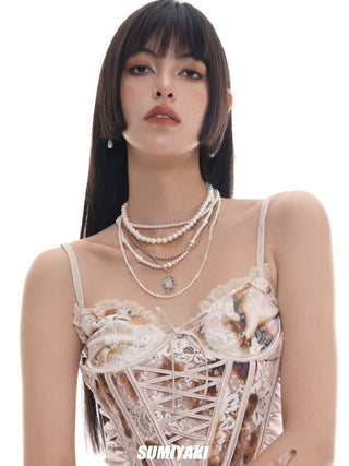 Multi-layer stacked small necklace