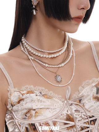 Multi-layer stacked small necklace