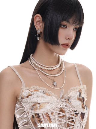 Multi-layer stacked small necklace