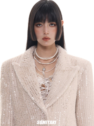 Multi-layer stacked small necklace