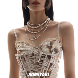 Multi-layer stacked small necklace